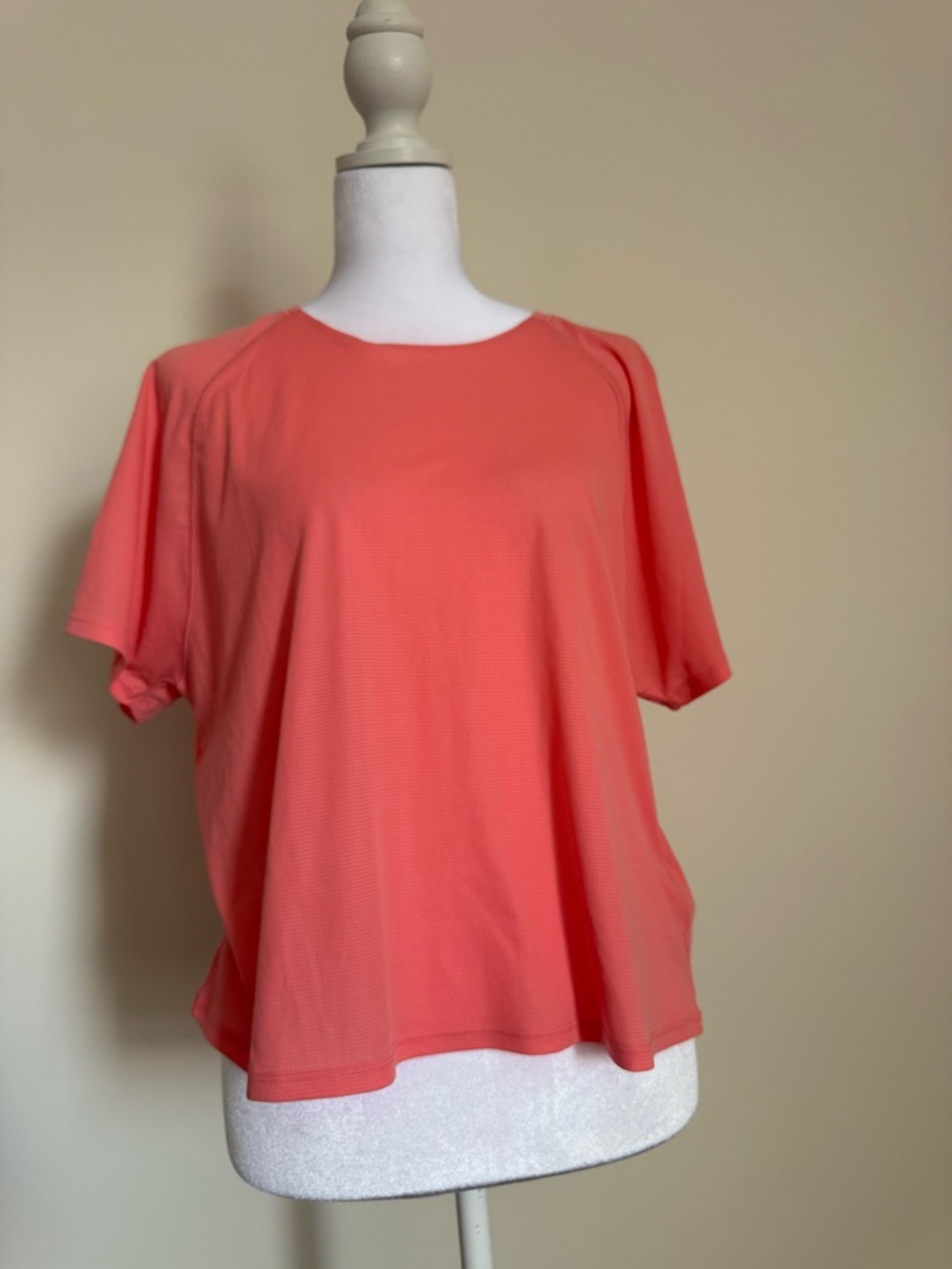 Athleta Coral Short-Sleeve Crop Tee EUC size large